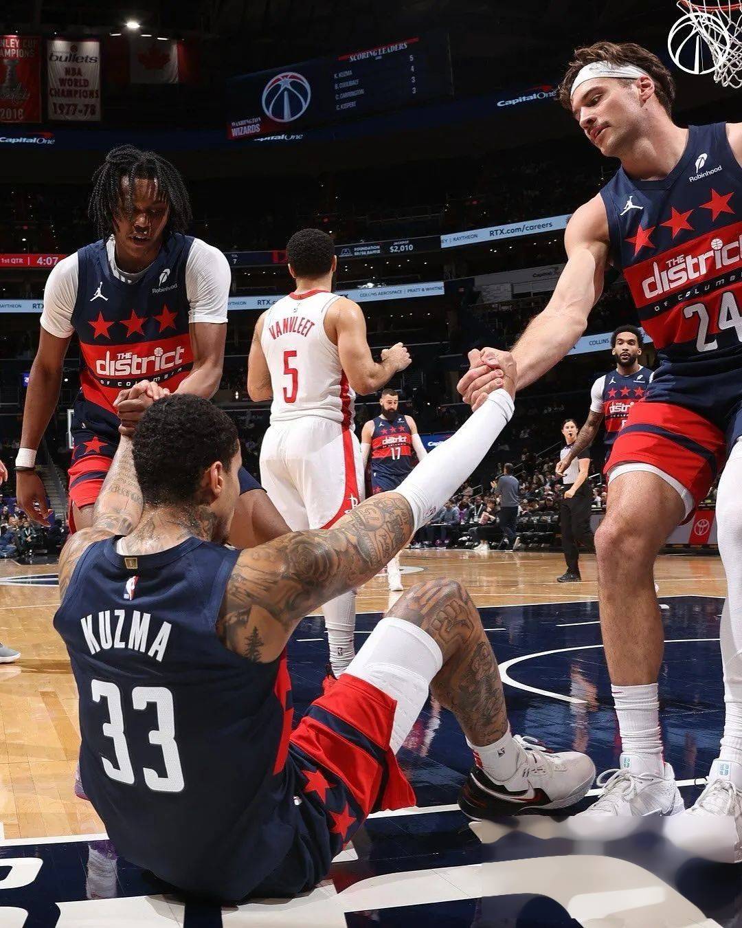 火箭绝杀西班牙男篮，凯尔·库兹马打破历史纪录的简单介绍